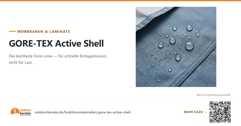 Teilen-Bild zu GORE-TEX Active: 13 Denier, nicht für Last | Outdoorberater
