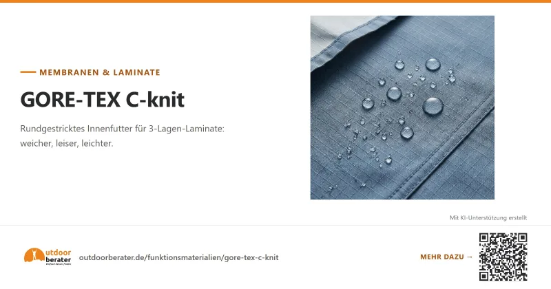 Teilen-Bild zu GORE-TEX C-knit: 19 g/m² statt Trikotfutter | Outdoorberater