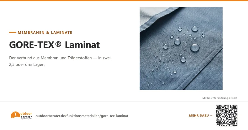 Teilen-Bild zu GORE-TEX Laminat: 2, 2,5 oder 3 Lagen? | Outdoorberater