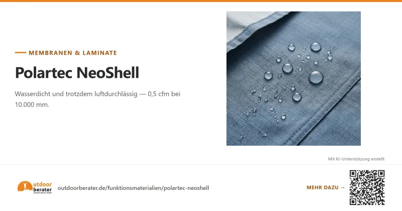 Teilen-Bild zu Polartec NeoShell: 0,5 cfm bei 10.000 mm | Outdoorberater
