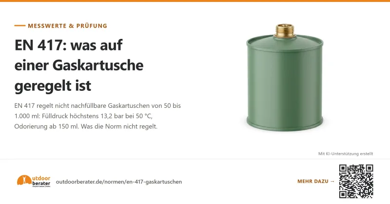 Teilen-Bild zu EN 417 erklärt: Gaskartuschen, Fülldruck, Odorierung | Outdoorberater