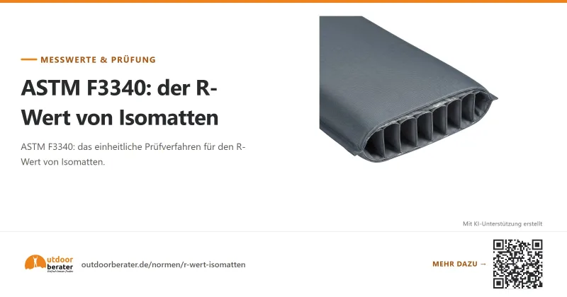 Teilen-Bild zu R-Wert nach ASTM F3340: wie Isomatten gemessen werden | Outdoorberater