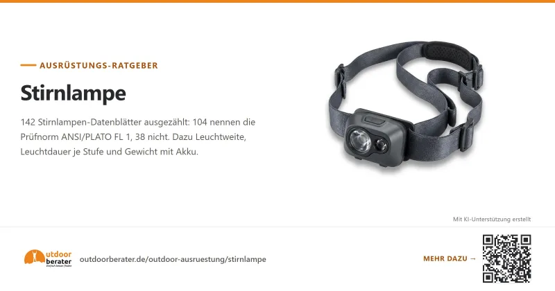 Teilen-Bild zu Stirnlampe Beratung & Ratgeber