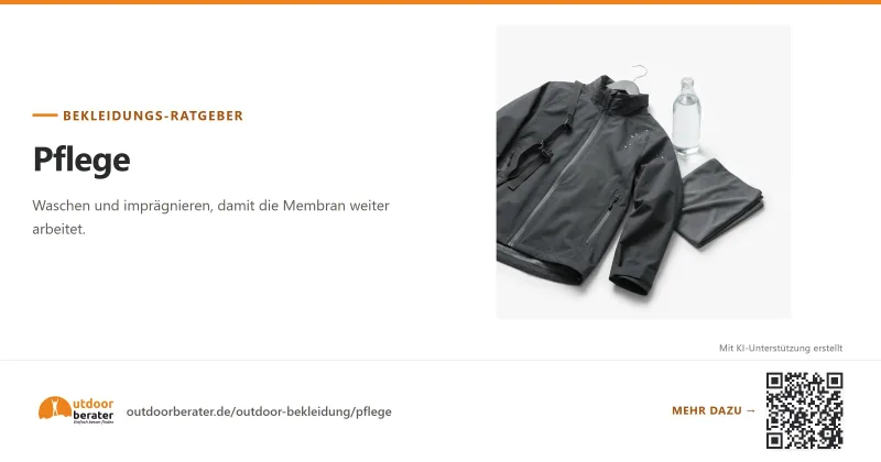 Teilen-Bild zu Pflege von Regenjacken & Outdoor Bekleidung