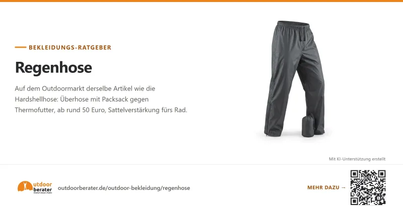 Teilen-Bild zu Regenhose Beratung & Ratgeber
