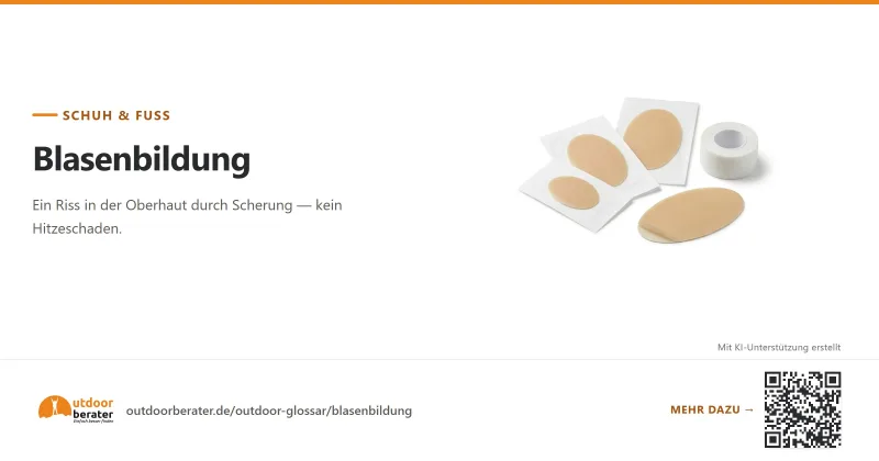 Teilen-Bild zu Blasen am Fuß: Ursache ist Scherung, nicht Hitze
