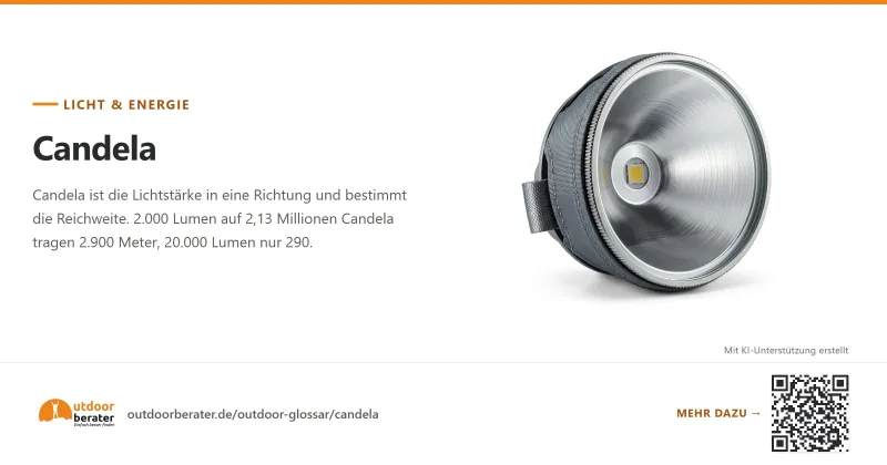 Teilen-Bild zu Candela: Lichtstärke statt Lichtstrom