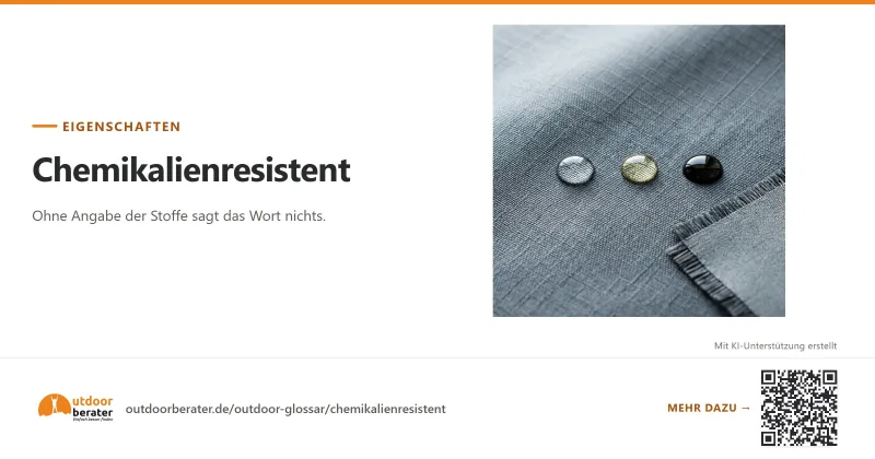 Teilen-Bild zu Chemikalienresistent: nur mit Stoffliste aussagekräftig