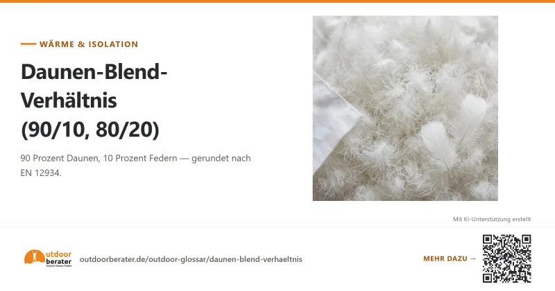 Teilen-Bild zu Daunen-Blend-Verhältnis: 90/10 und 80/20 erklärt