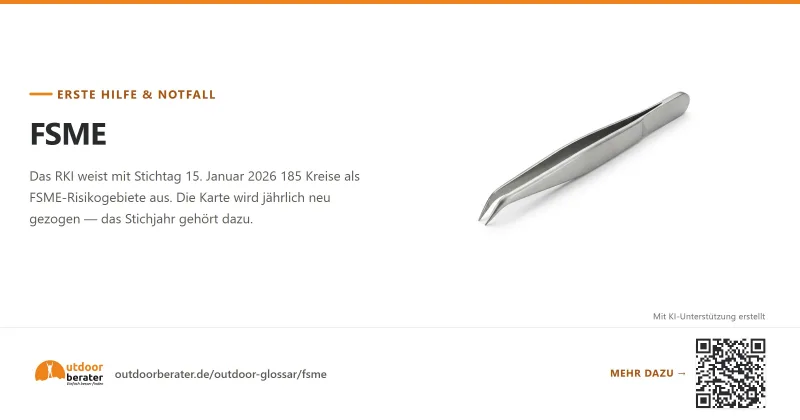 Teilen-Bild zu FSME: Risikogebiete, Stichjahr, Abgrenzung
