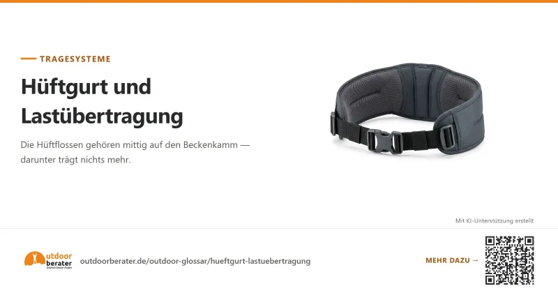 Teilen-Bild zu Hüftgurt: warum die Last auf den Knochen gehört