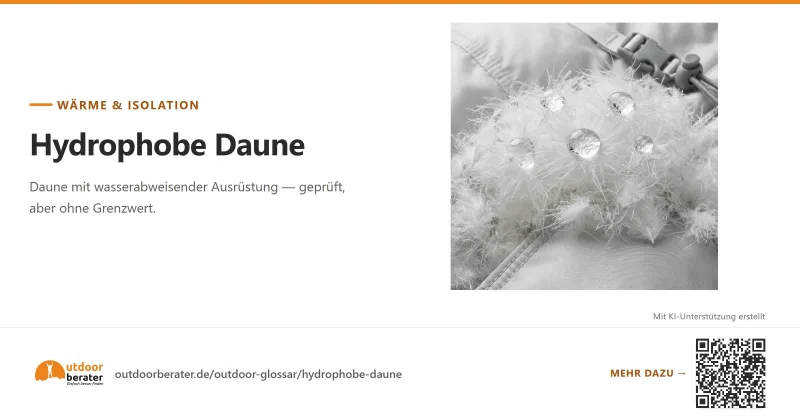 Teilen-Bild zu Hydrophobe Daune: Behandlung statt geprüfter Standard