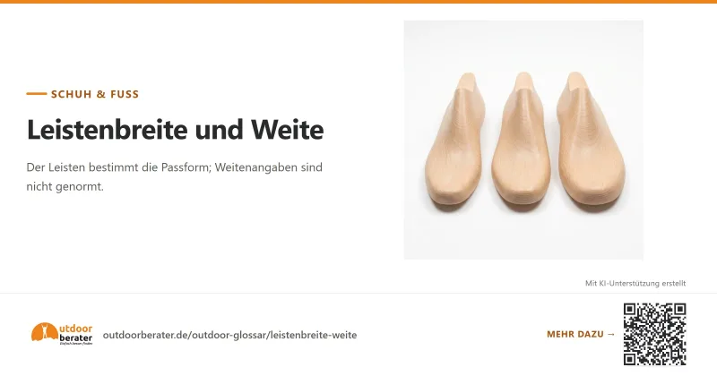 Teilen-Bild zu Leisten und Weite: warum dieselbe Größe anders passt