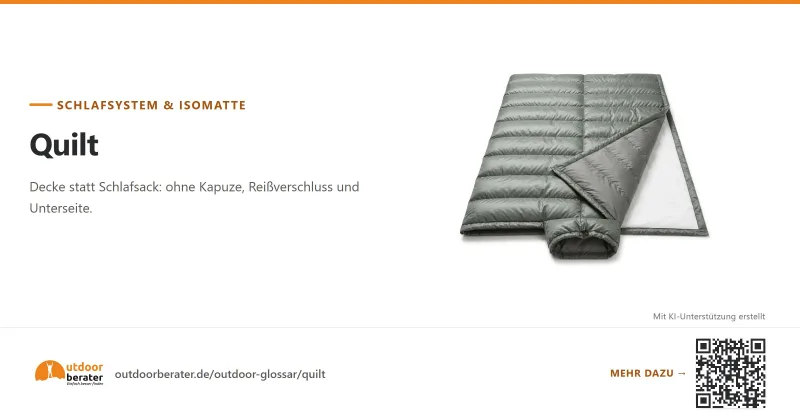 Teilen-Bild zu Quilt: Schlafsack ohne Rücken, ohne Normprüfung