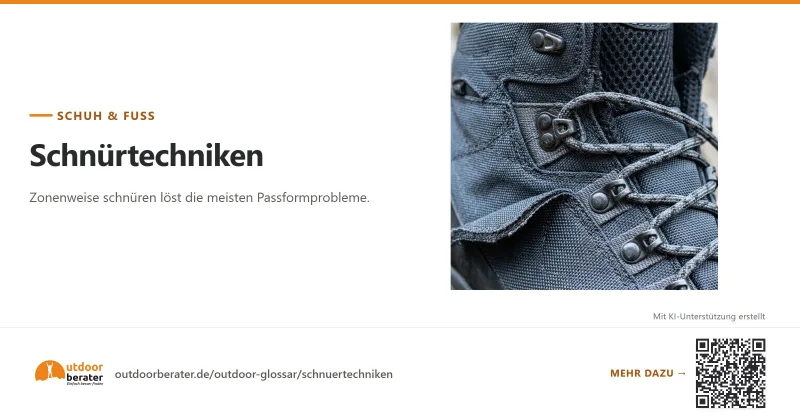 Teilen-Bild zu Schnürtechniken: Passformprobleme lösen ohne Neukauf