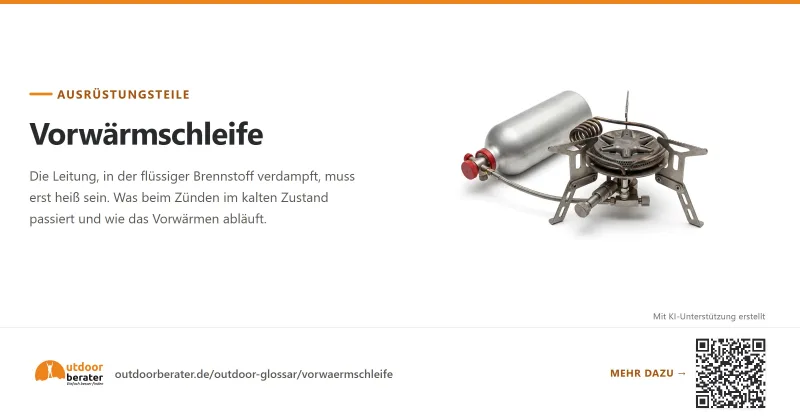 Teilen-Bild zu Vorwärmschleife: warum Benzinkocher vorgewärmt werden