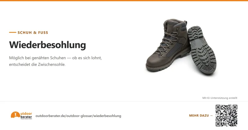 Teilen-Bild zu Wiederbesohlung: was geht und was den Schuh beendet