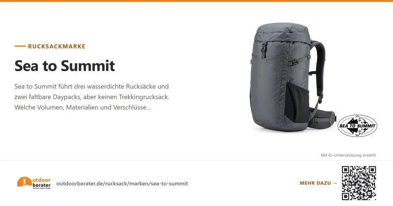 Teilen-Bild zu Sea to Summit Rucksäcke: drei wasserdichte Modelle