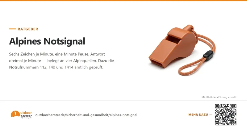 Teilen-Bild zu Alpines Notsignal: sechsmal je Minute, Antwort dreimal