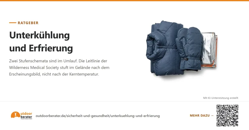 Teilen-Bild zu Unterkühlung und Erfrierung: erkennen und vorbeugen