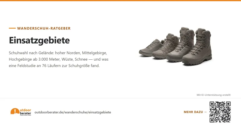 Teilen-Bild zu Einsatzgebiete von Wanderschuhen