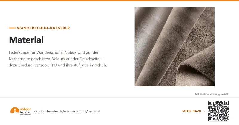 Teilen-Bild zu Materialien von Wanderschuhen – Lederkunde