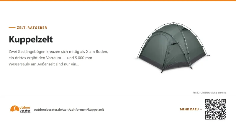 Teilen-Bild zu Kuppelzelt Beratung & Ratgeber